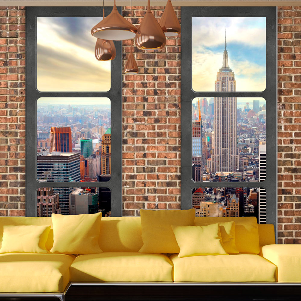 FOTOTAPETE NEW YORK CITY FENSTERBLICK STADT VLIES TAPETE