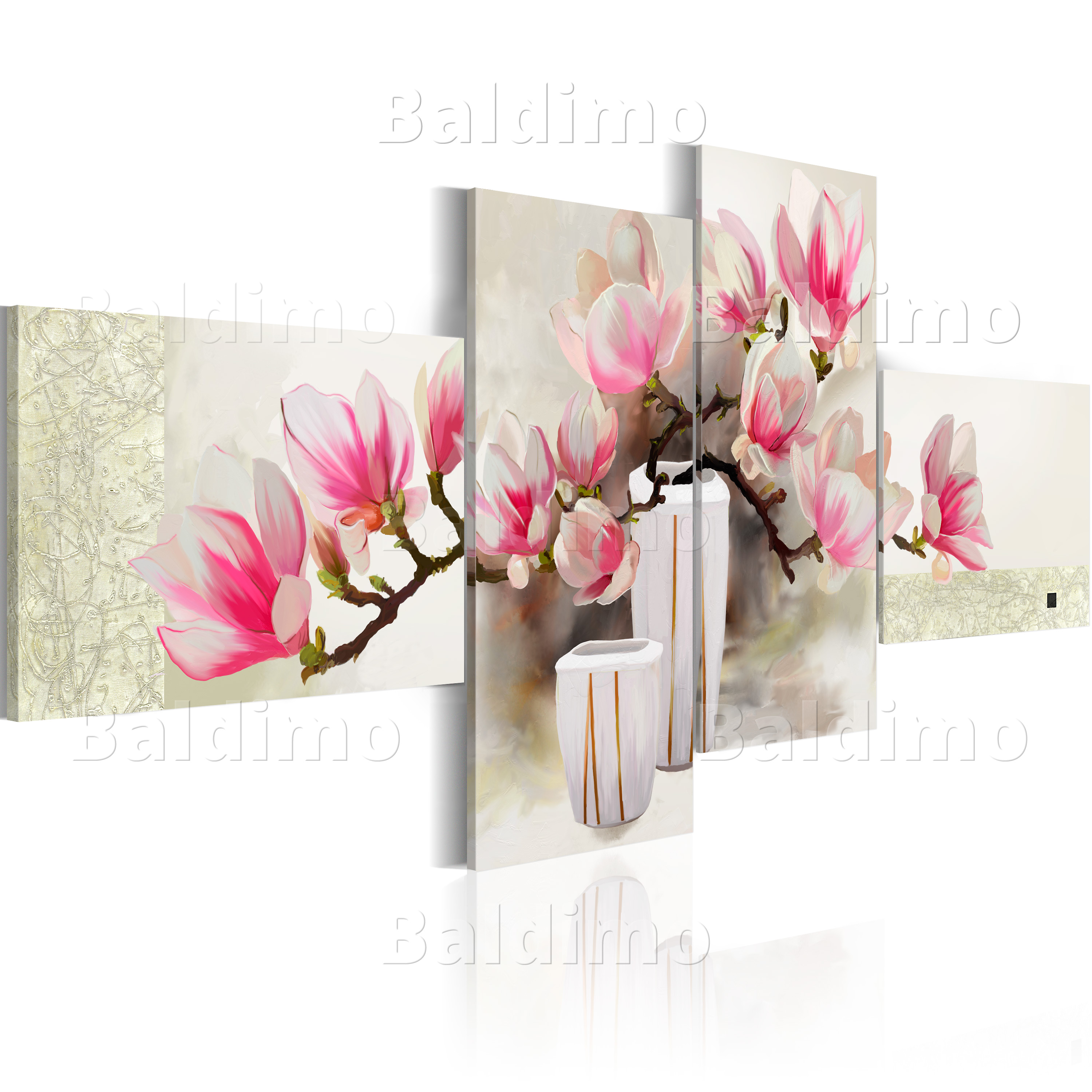Leinwand-Bilder Wandbild Canvas Kunstdruck 100x50  Zweige Blumen Pflanzen 