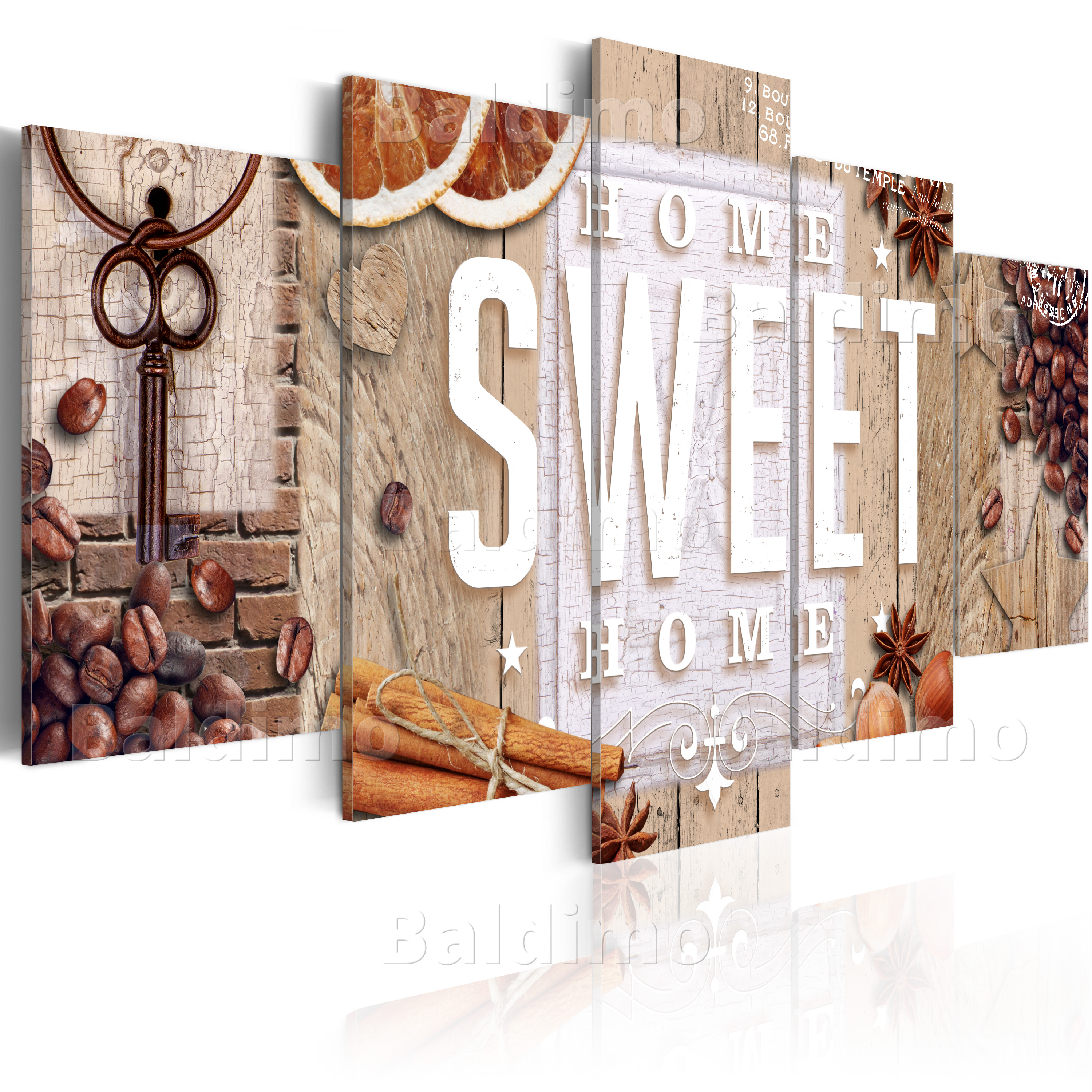 LARGE CANVAS WALL ART PRINT + IMAGE + PICTURE + PHOTO SWEET HOME 020115