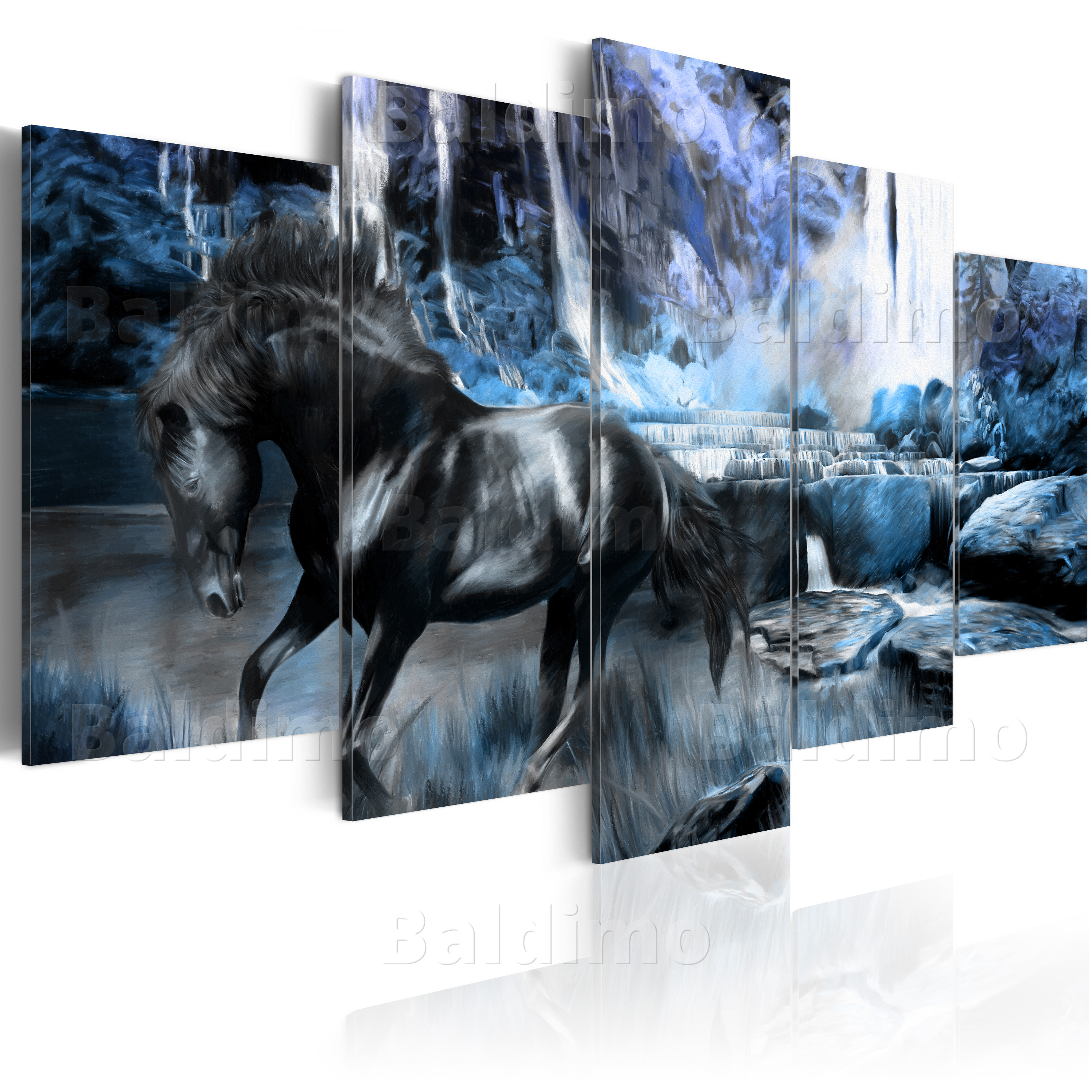 LARGE CANVAS WALL ART PRINT + IMAGE + PICTURE + PHOTO HORSE 02011613
