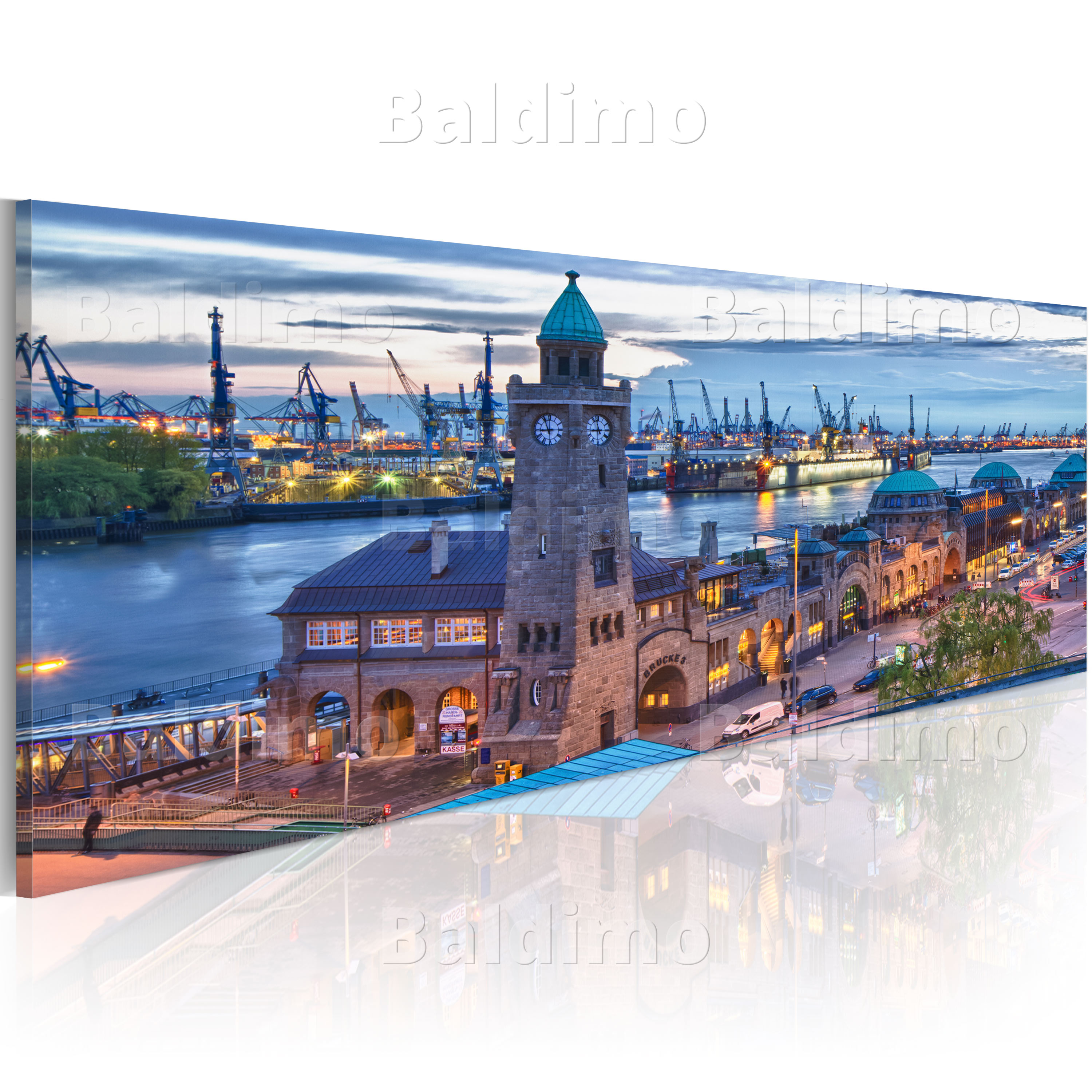 Inspirierend Bilder Wohnzimmer Hamburg WANDBILDER XXL HAMBURG HAFEN STADT AUSBLICK LEINWAND