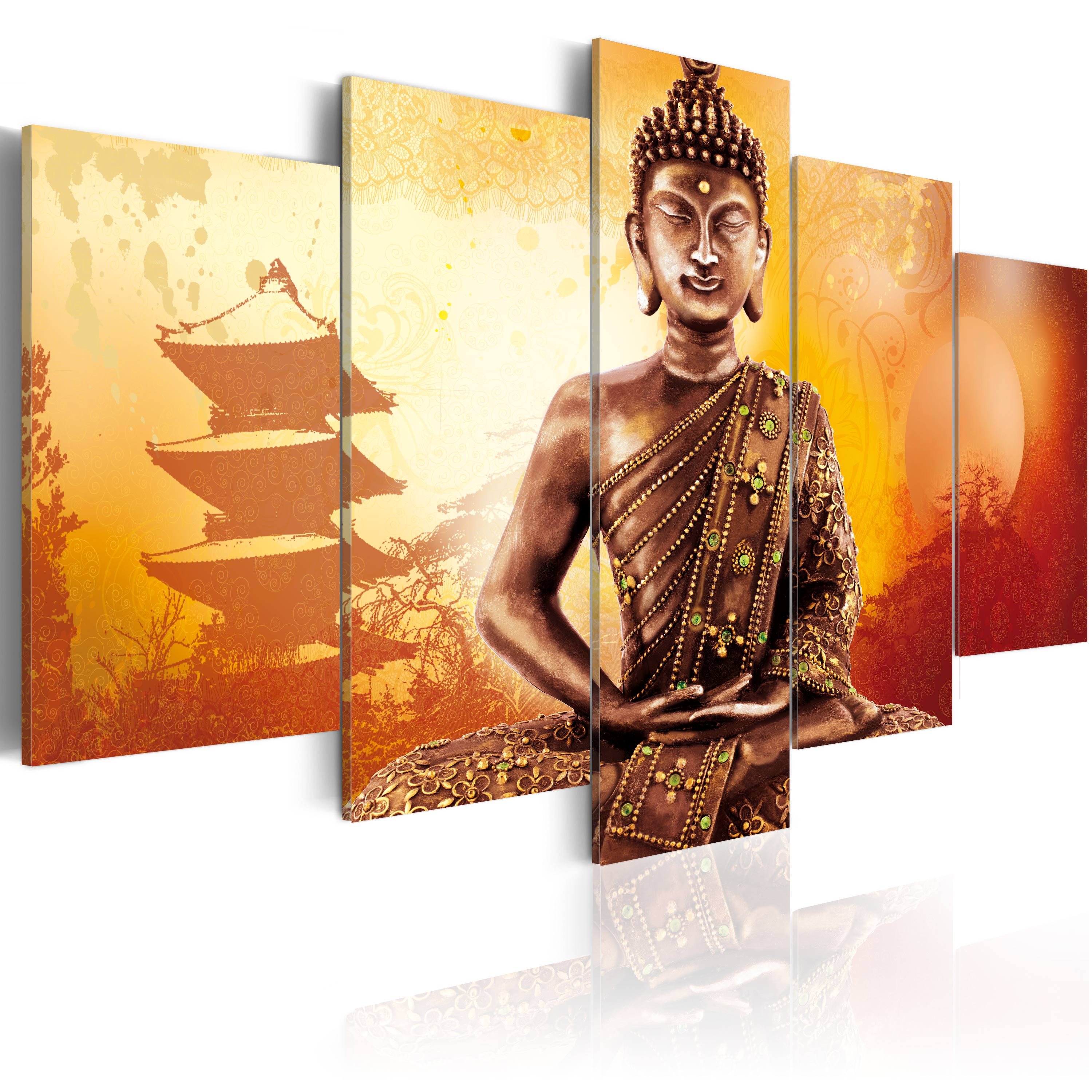 LEINWAND BILDER XXL! KUNSTDRUCK! WANDBILD! BUDDHA ZEN DESIGN 051402 eBay