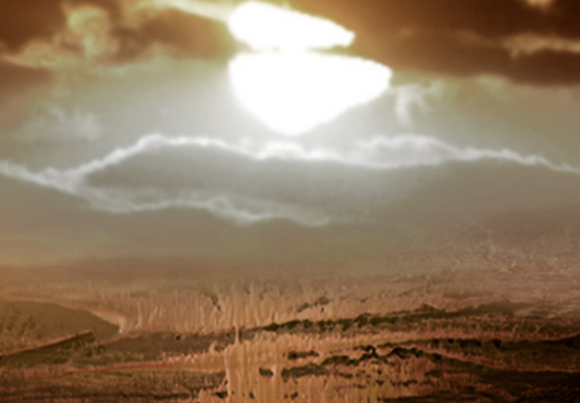 ABSTRAKT MEER LANDSCHAFT Wandbilder xxl Bilder Vlies Leinwand a-A-0285-b-b