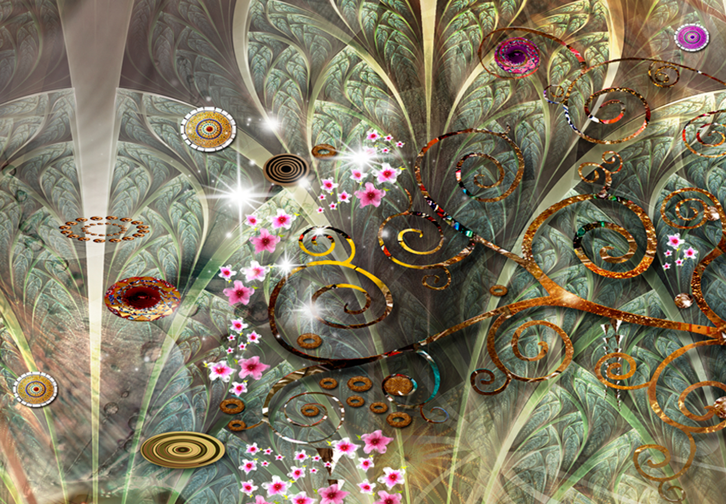 Murals XXL Tree of Life Canvas Pictures XXL Klimt Living Room l-a-0007-b-b