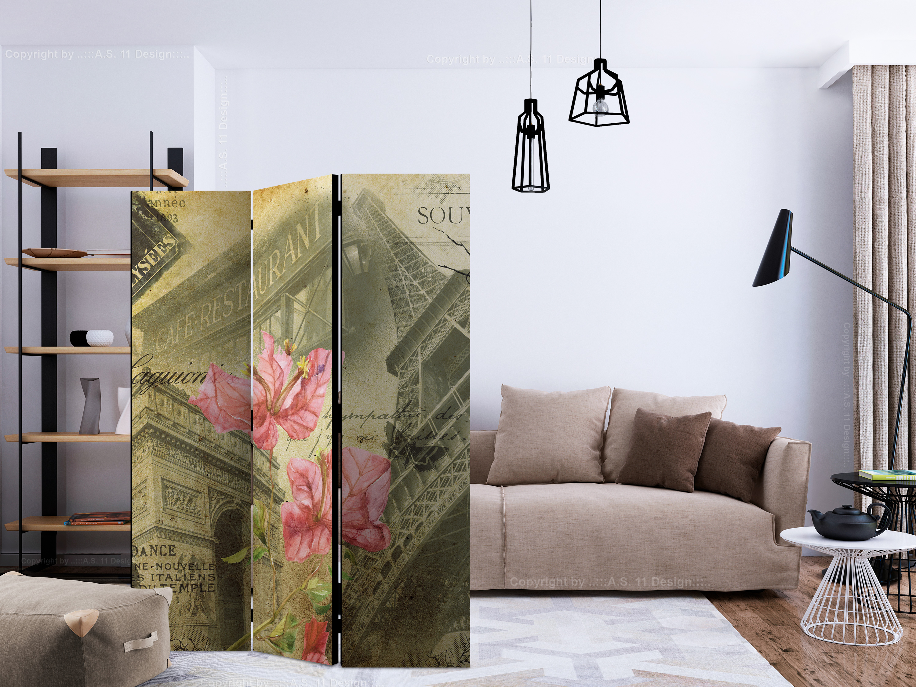 Deko Paravent Raumteiler Trennwand Spanische Wand Sichtschutz d-C-0110-z-c