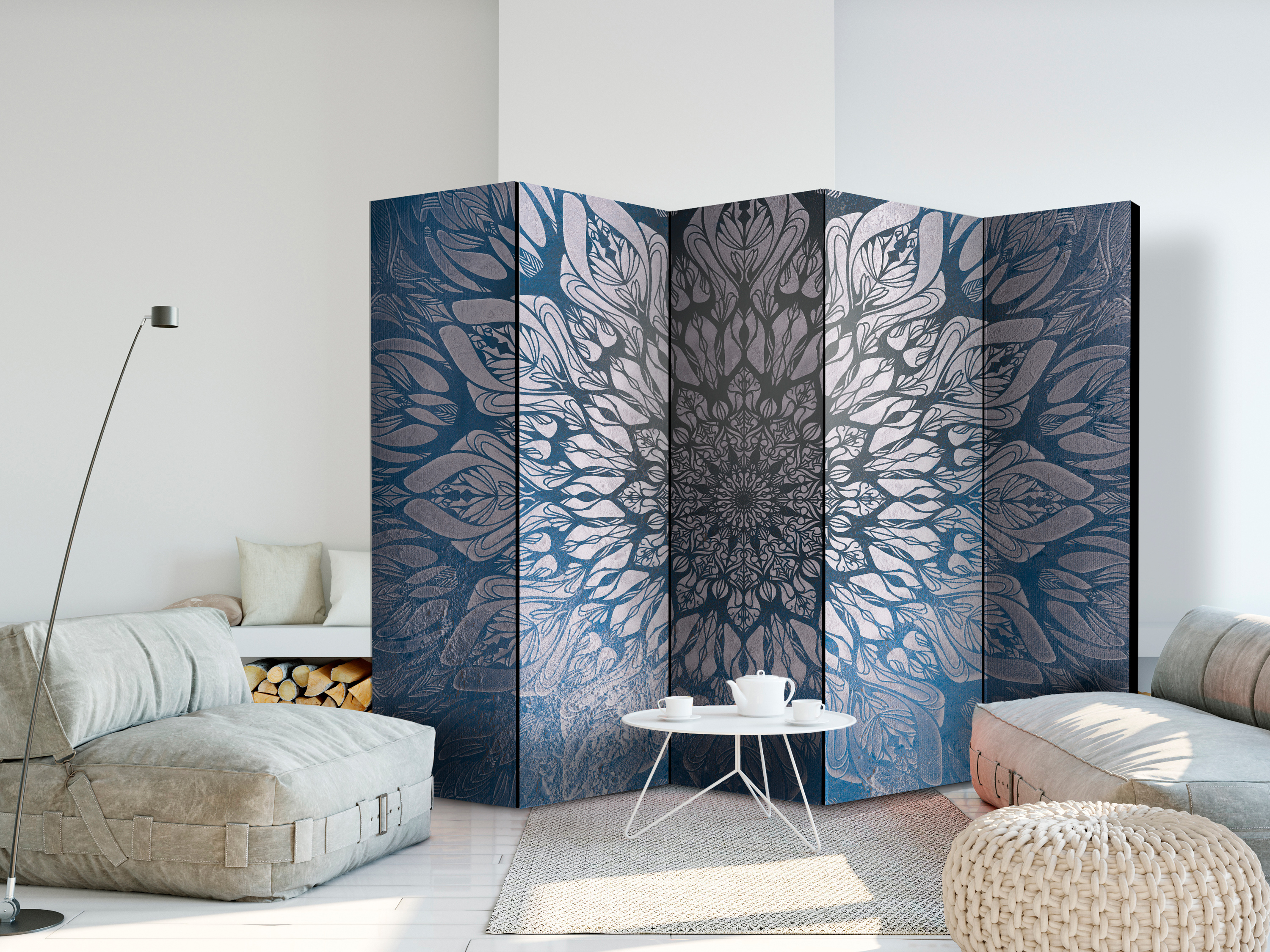 Deko Paravent Raumteiler Trennwand Spanische Wand Mandala Orient 2 Formate 0661