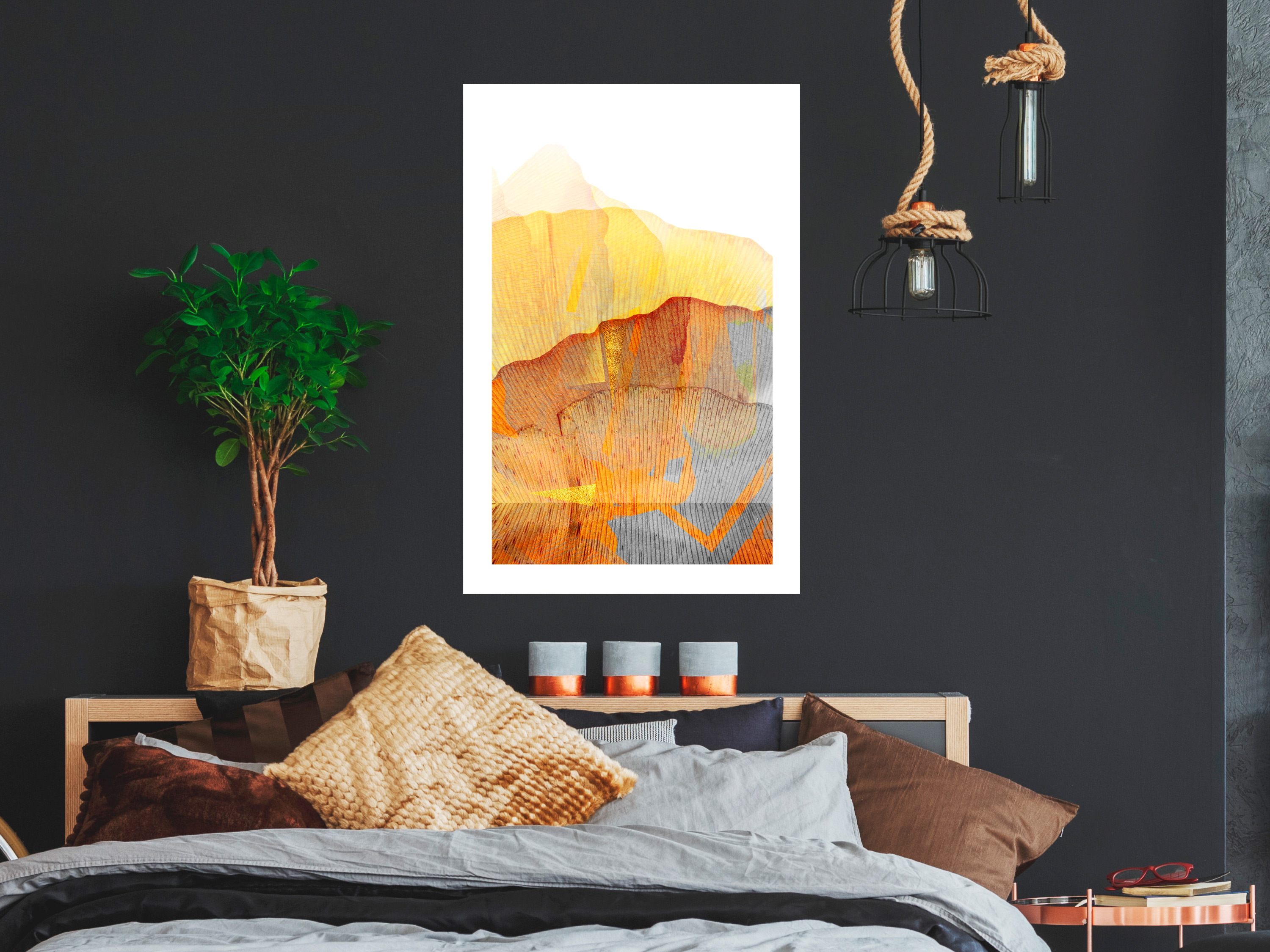 Poster mit Rahmen Bilder gerahmte Wandbild Kunstdruck Bilderrahmen a-A-0409-ao-a