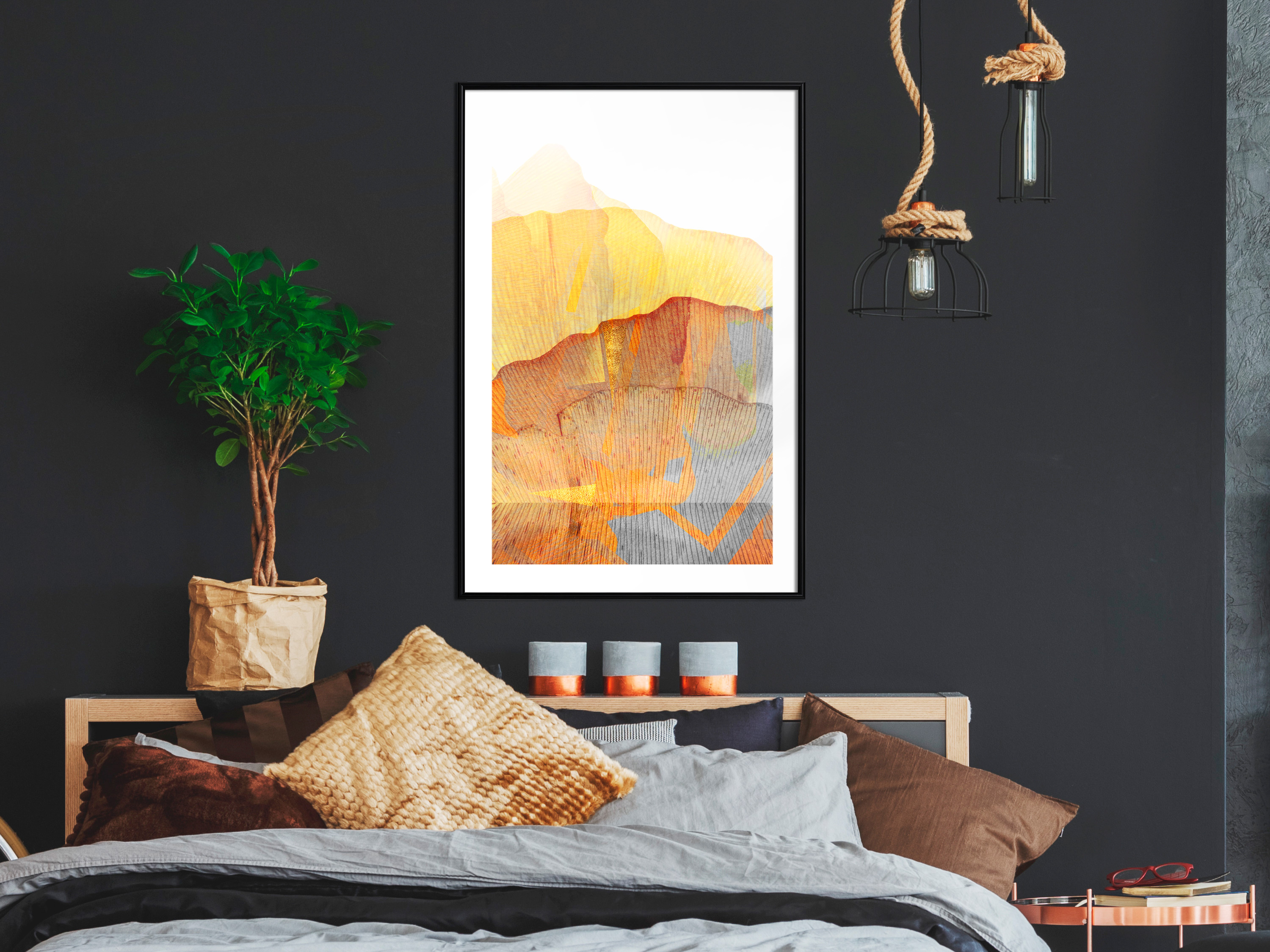 Poster mit Rahmen Bilder gerahmte Wandbild Kunstdruck Bilderrahmen a-A-0409-ao-a
