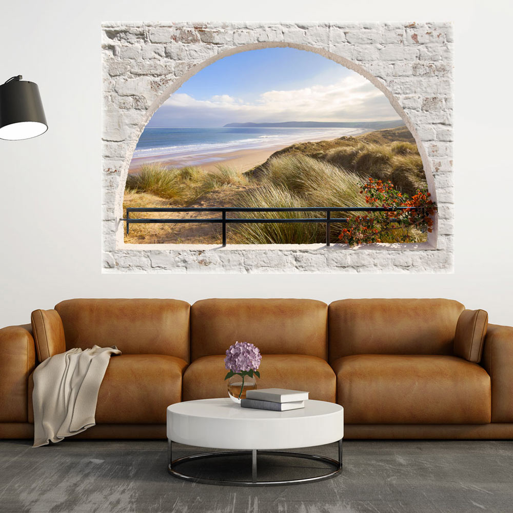3D Optical Illusion Wall Murals - deep cool