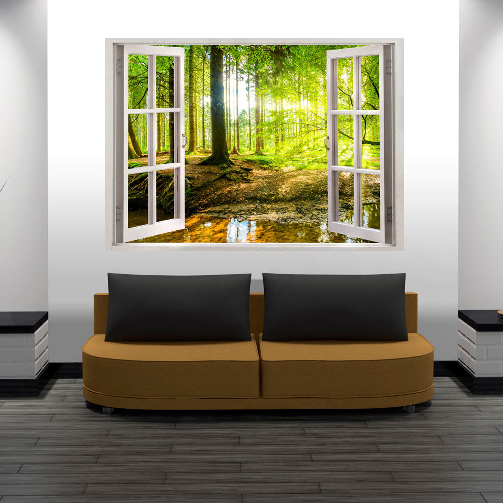 3D WALL ILLUSION WALLPAPER MURAL PHOTO PRINT A HOLE IN THE WALL OPTICAL DESIGN - Picture 11 of 21