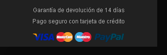 Visa, MasterCard, Maestro, Amex,Paypal