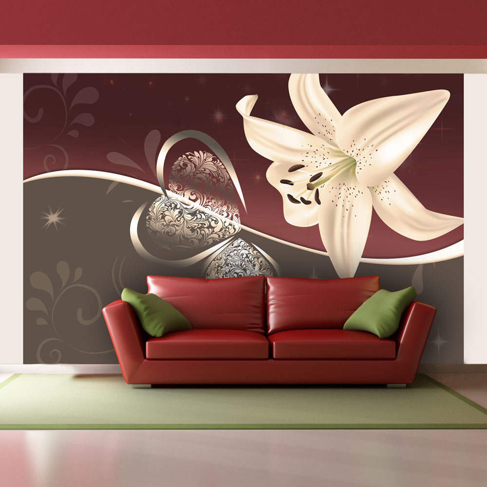 Wallpaper - Cream lily - 400x270