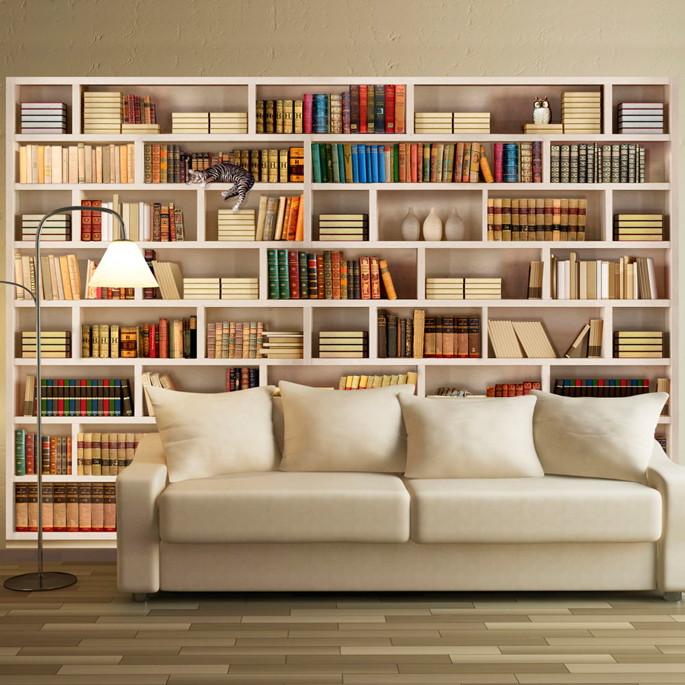 Wallpaper - Home library - 100x70