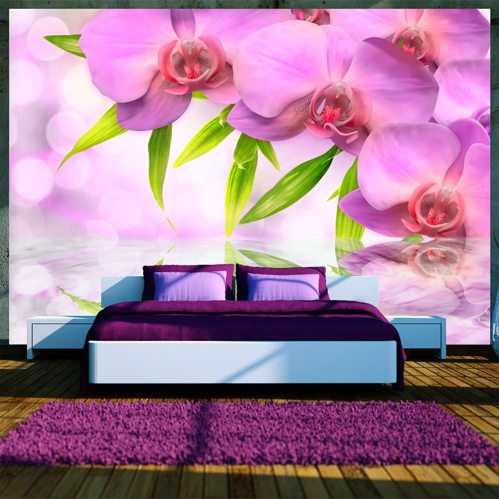 Wallpaper - Orchids in lilac colour - 300x210