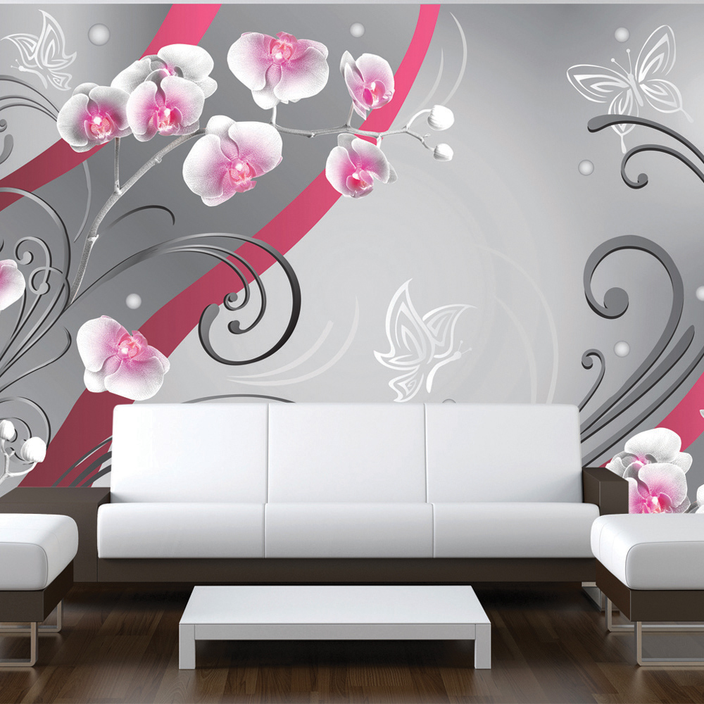 Wallpaper - Pink orchids - variation - 150x105
