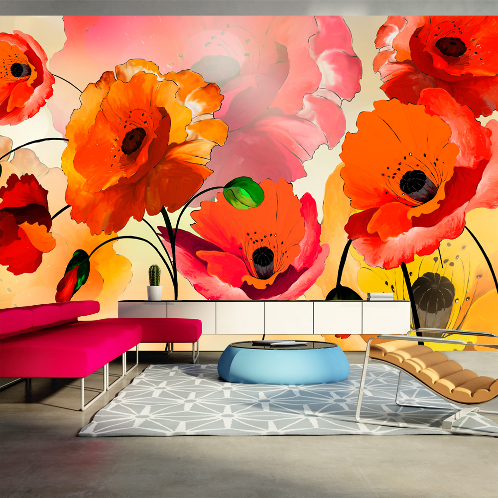 XXL wallpaper - Velvet poppies - 500x280