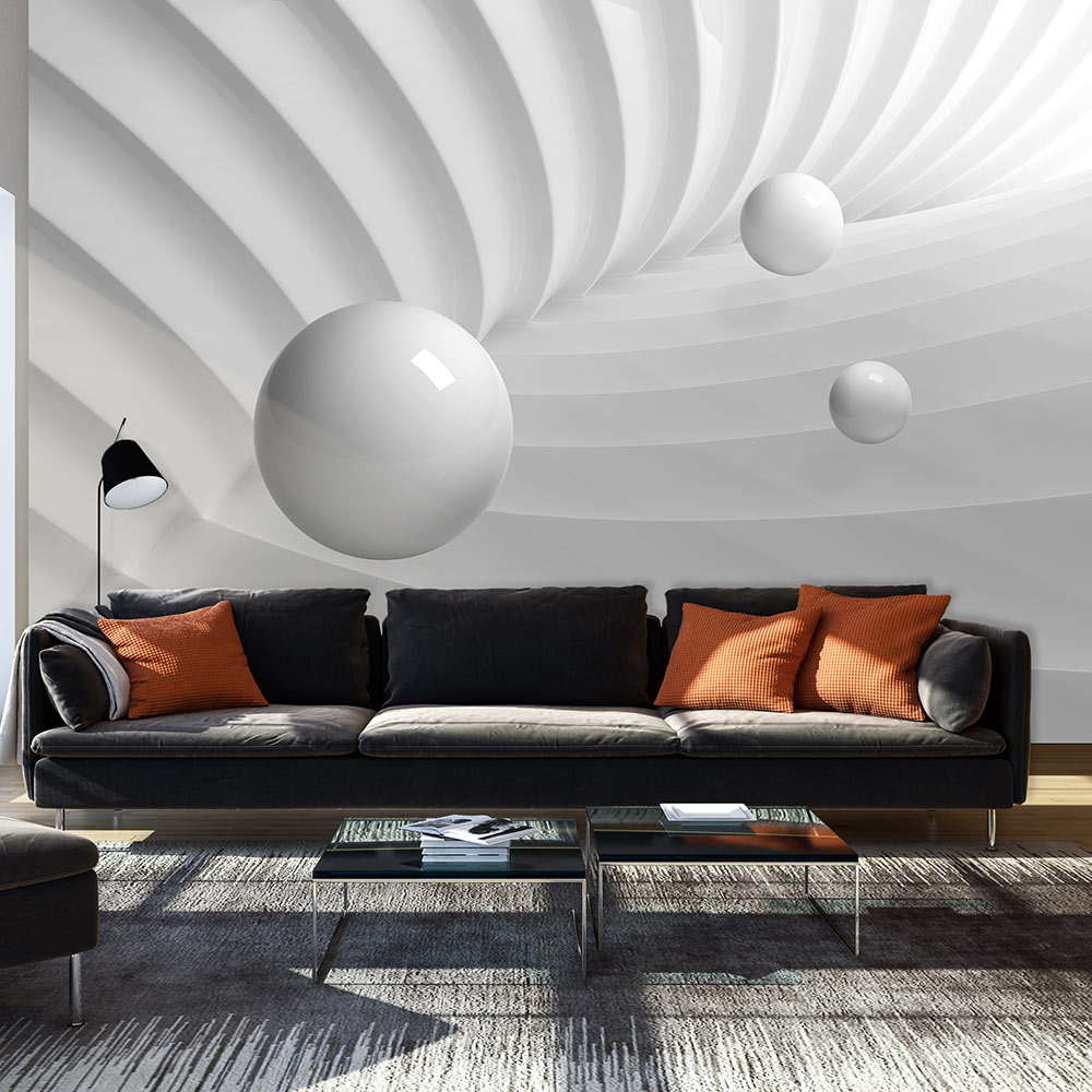 Wallpaper - White Symmetry - 100x70
