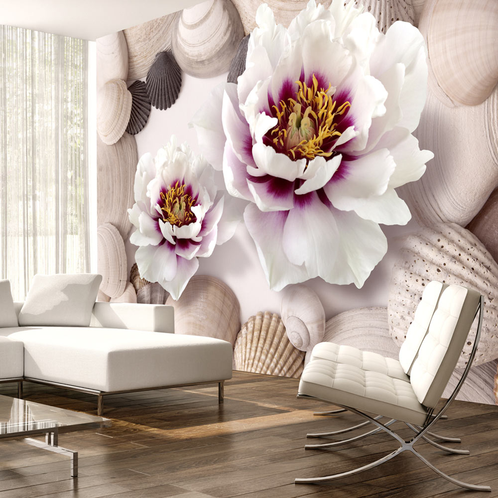 Wallpaper - Flowers and Shells - 400x280