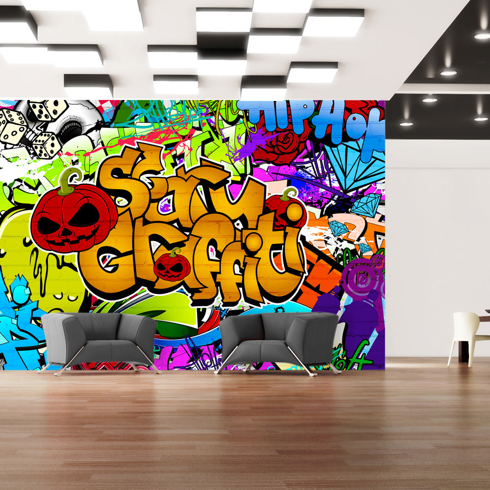 Wallpaper - Scary graffiti - 100x70