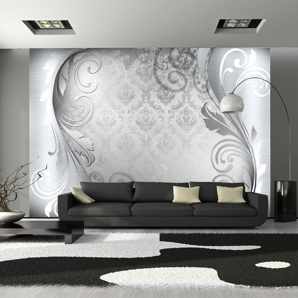 Wallpaper - Gray ornament - 100x70