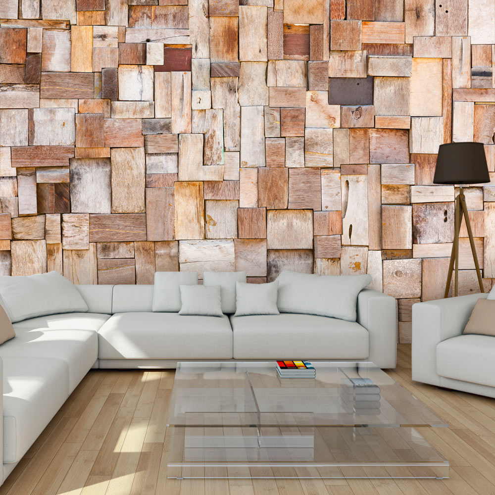 Wallpaper - Larch mosaic - 350x245