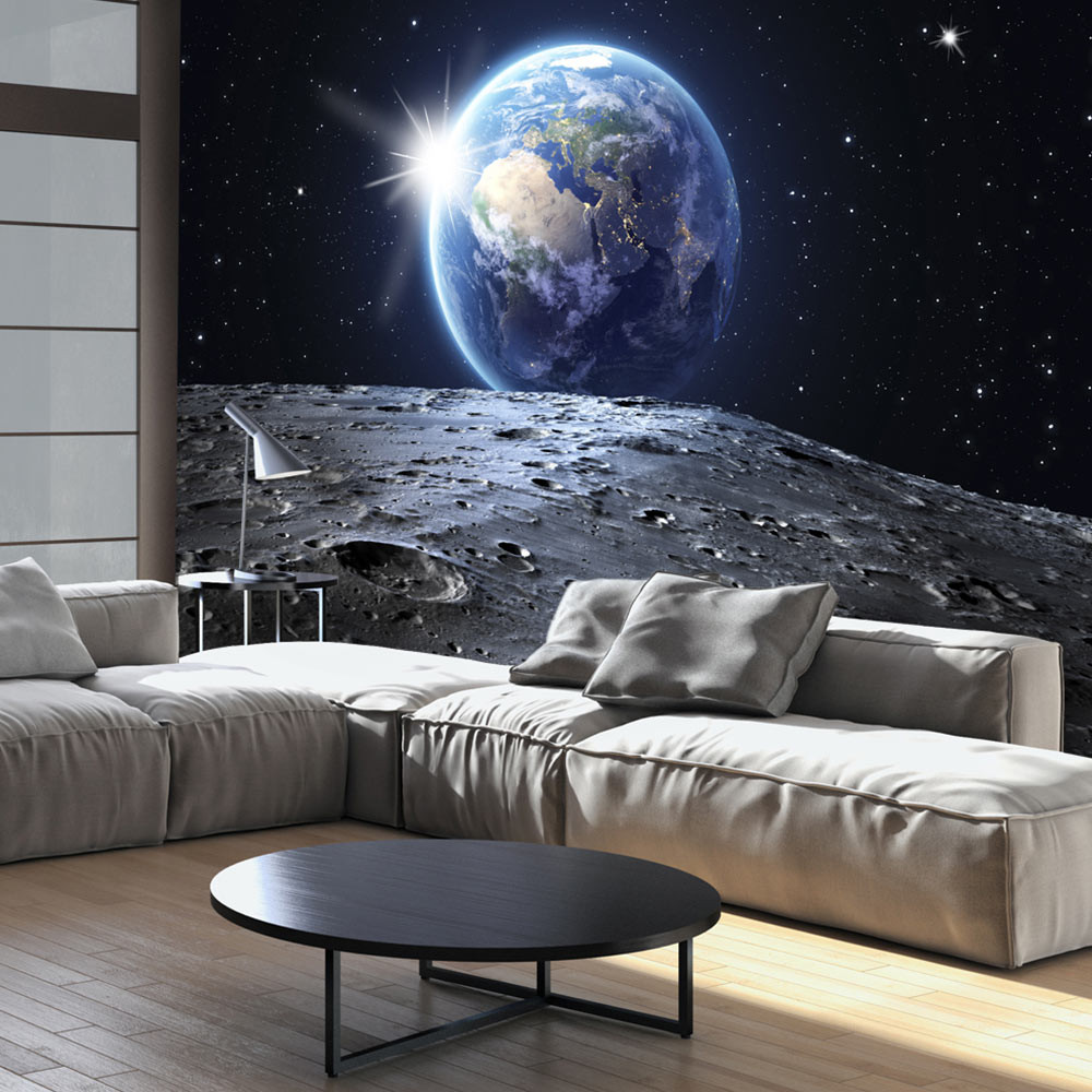 Self-adhesive Wallpaper - View of the Blue Planet - 98x70