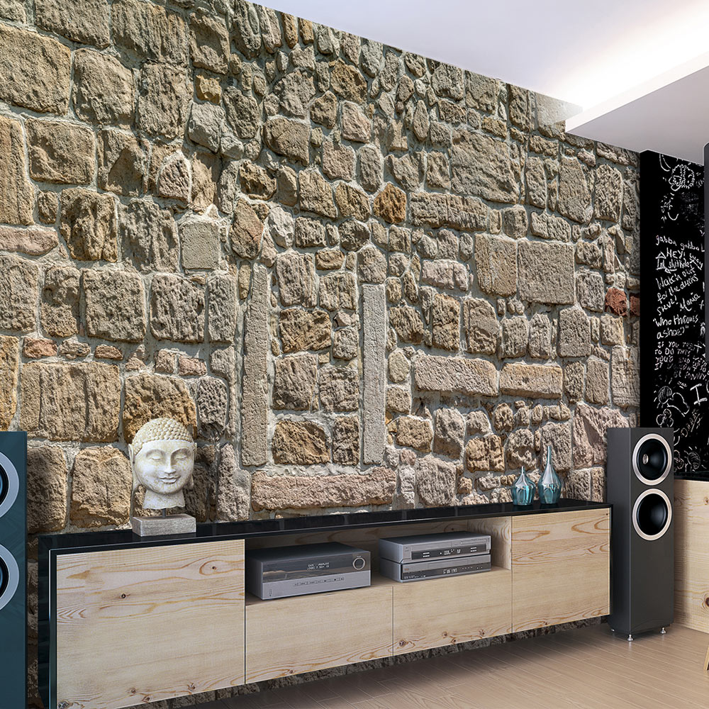 Wallpaper - Wall From Stones - 100x70