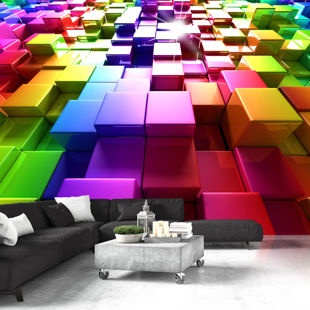 Wallpaper - Colored Cubes - 150x105