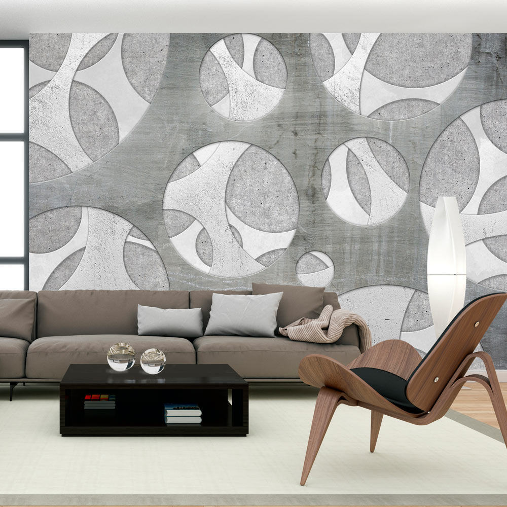 Wallpaper - Woven of grays - 150x105