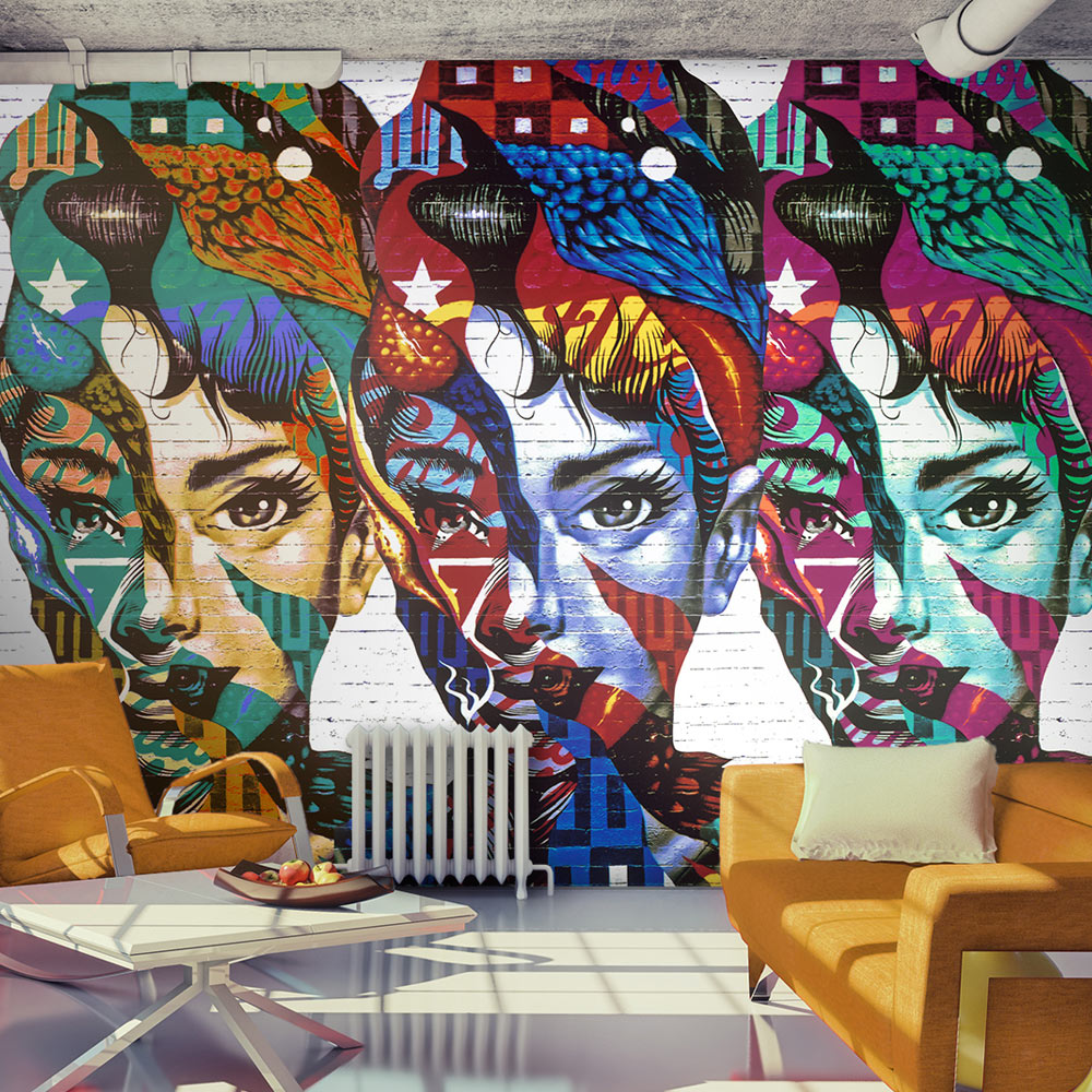 Wallpaper - Colorful Faces - 250x175