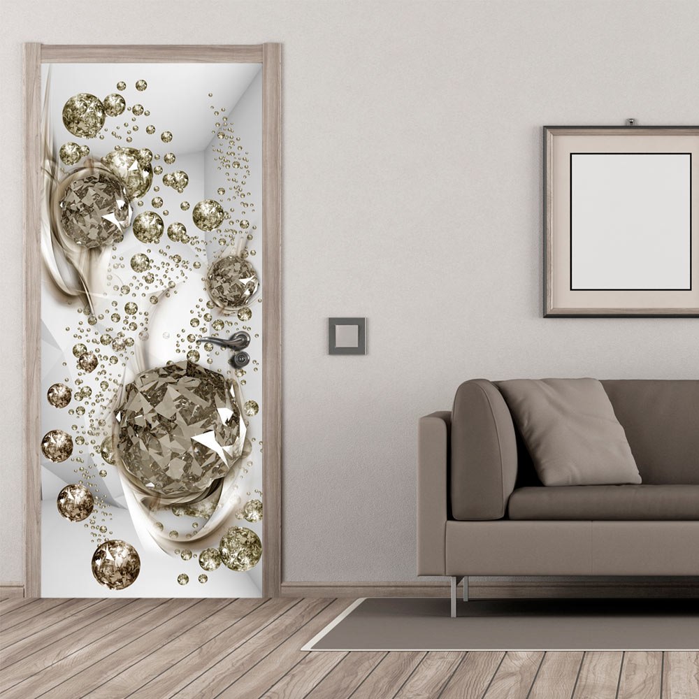 Photo wallpaper on the door - Photo wallpaper - Bubble abstraction I - 70x210