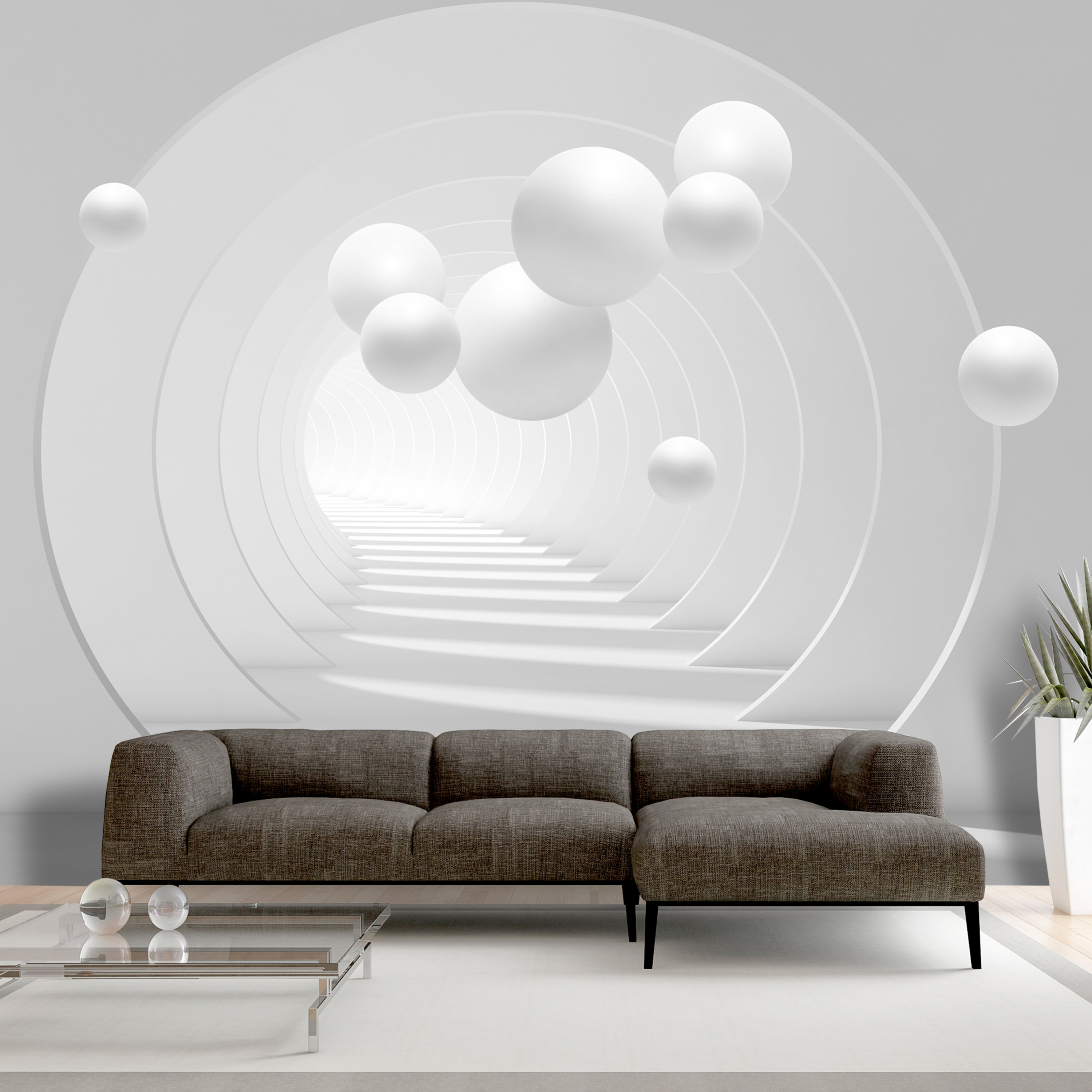 Self-adhesive Wallpaper - 3D Tunnel - 147x105