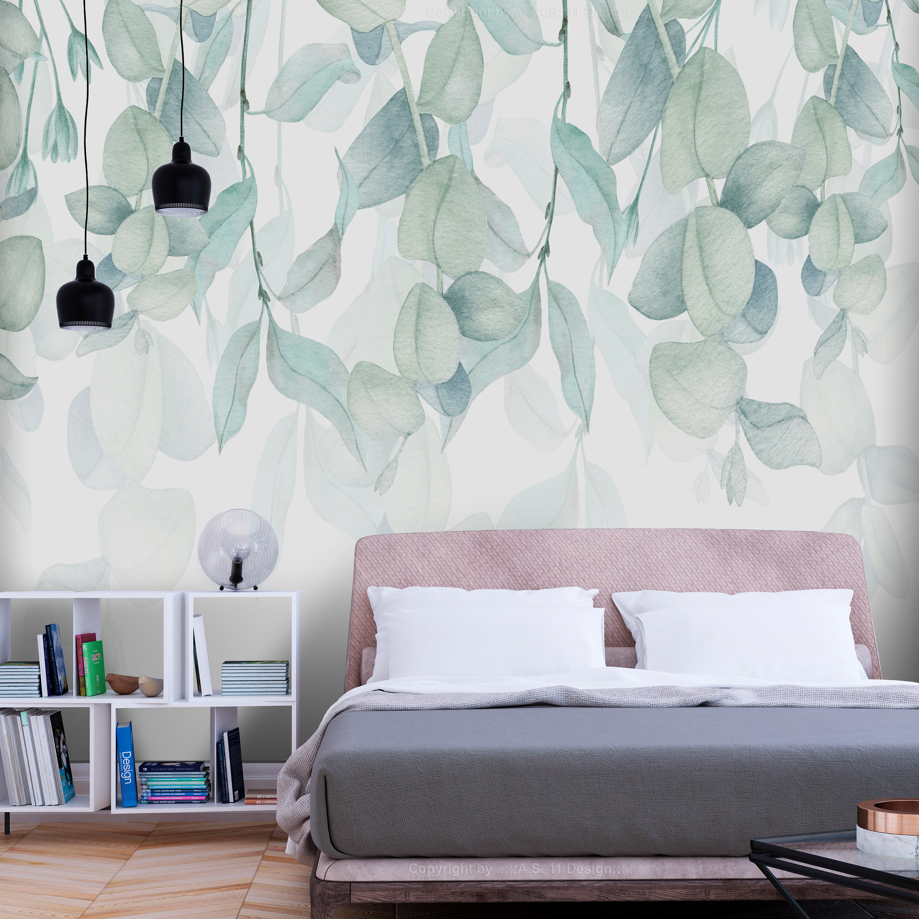 Self-adhesive Wallpaper - Pastel Flora - 196x140