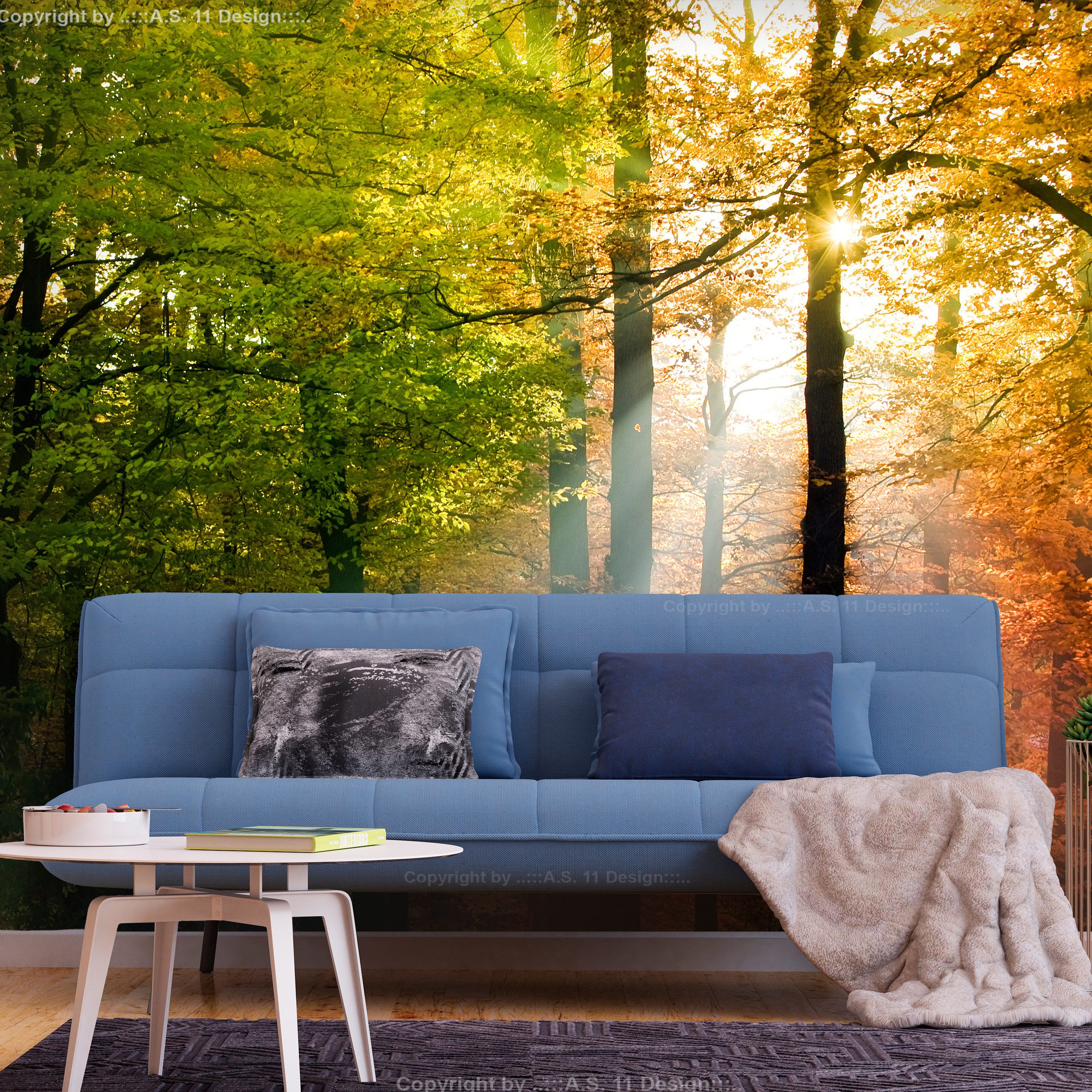 Self-adhesive Wallpaper - Forest Colours - 147x105