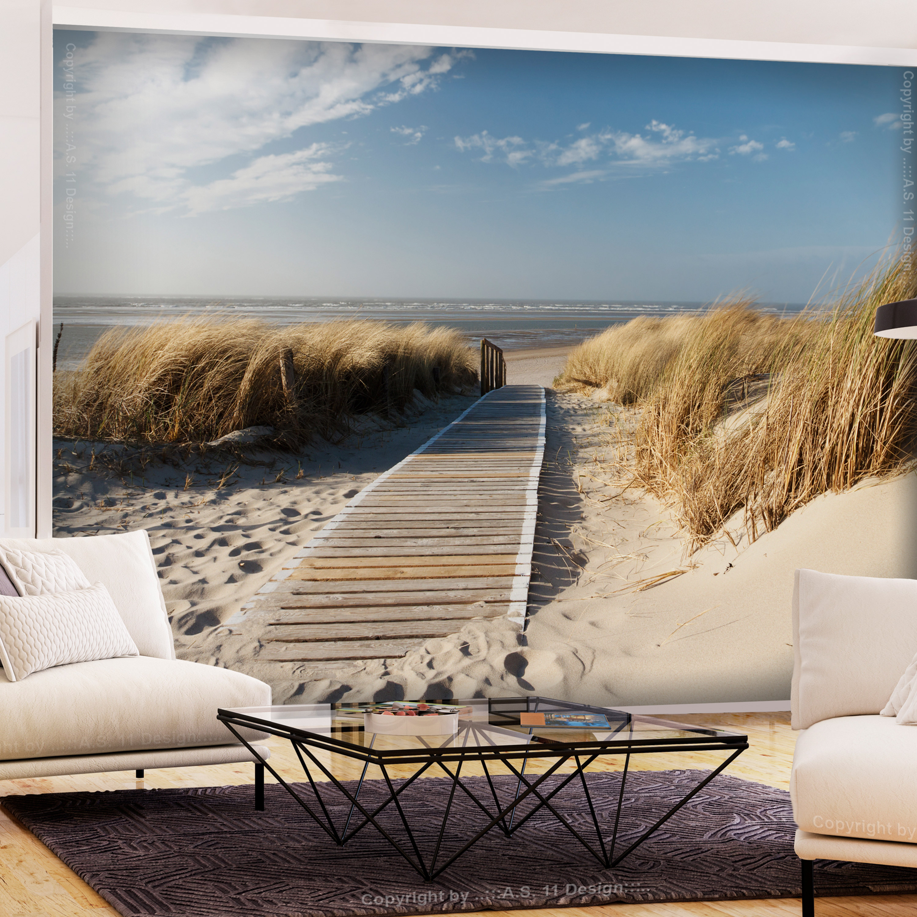 Self-adhesive Wallpaper - Lonely Beach - 343x245