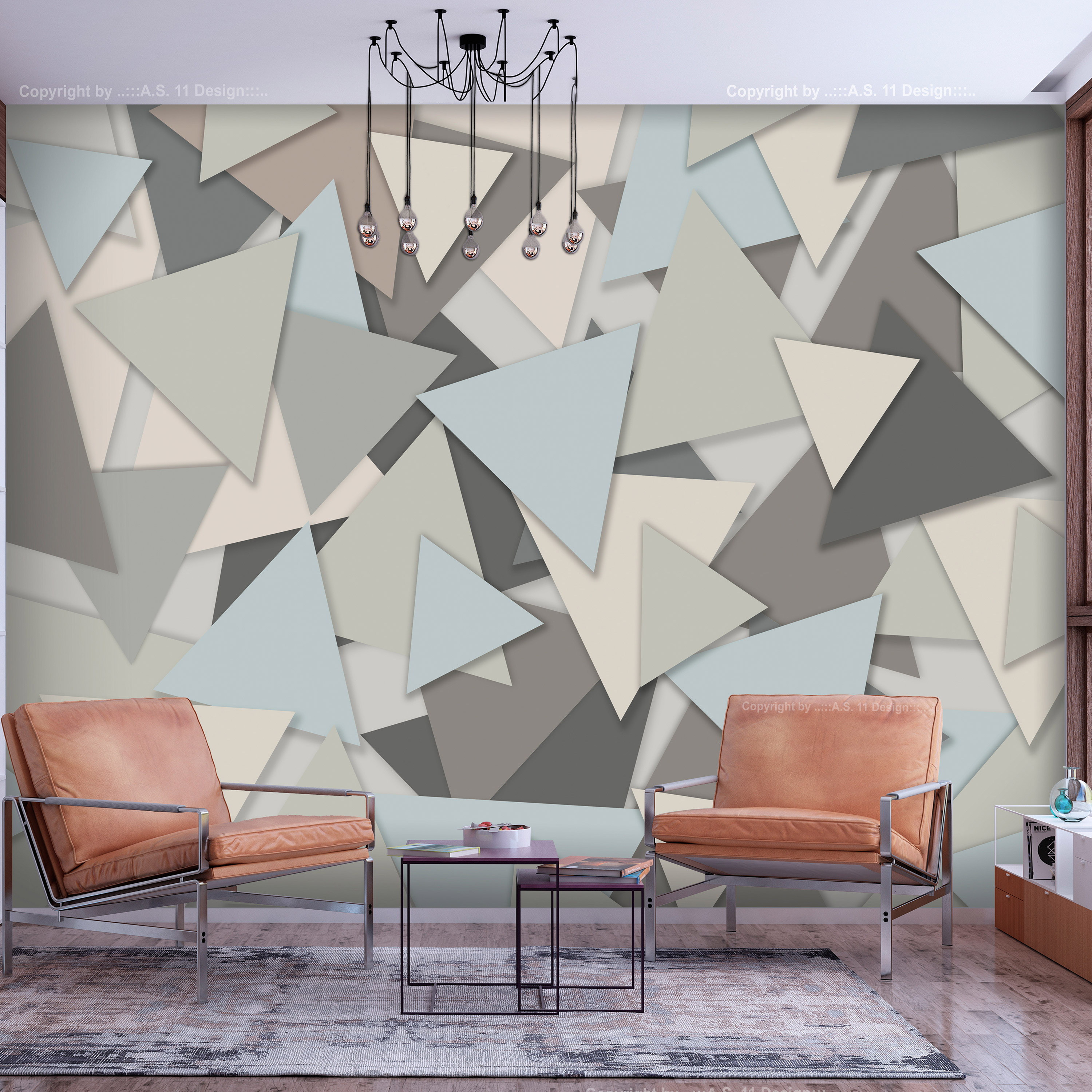 Wallpaper - Geometric Puzzle - 250x175