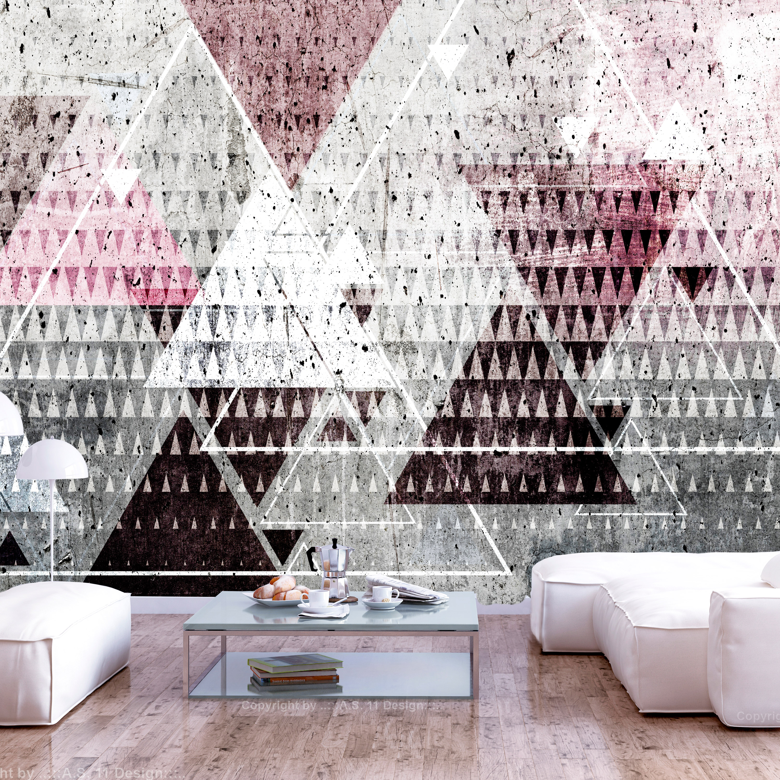 Wallpaper - Triangles - 100x70