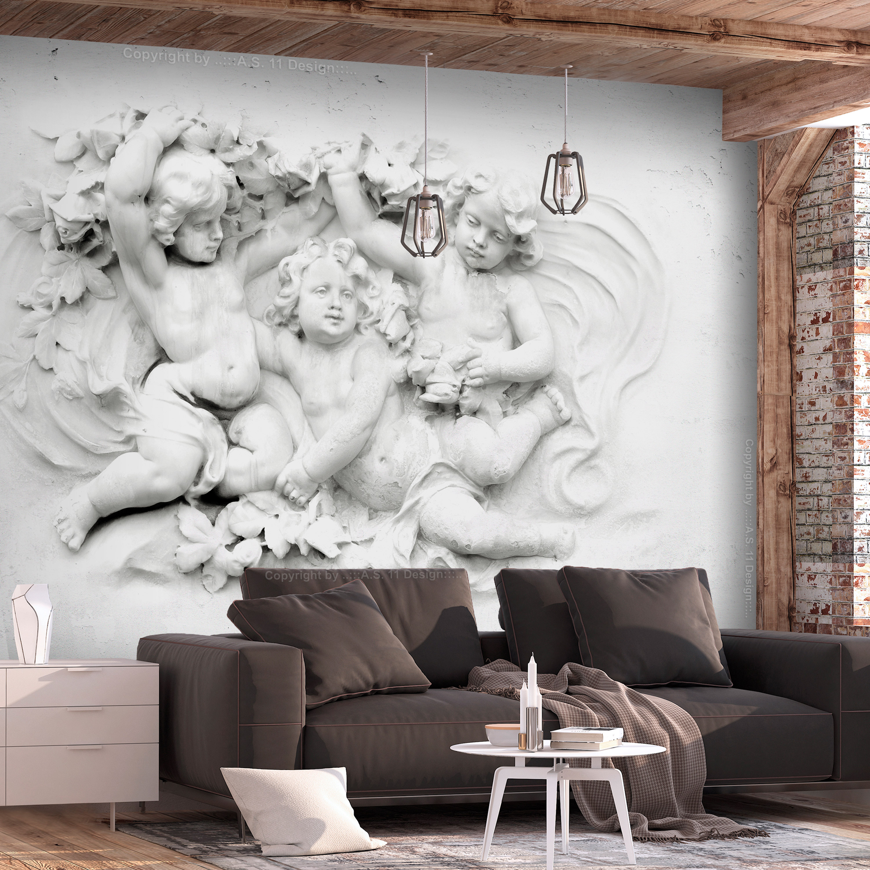 Self-adhesive Wallpaper - Love Angel - 98x70