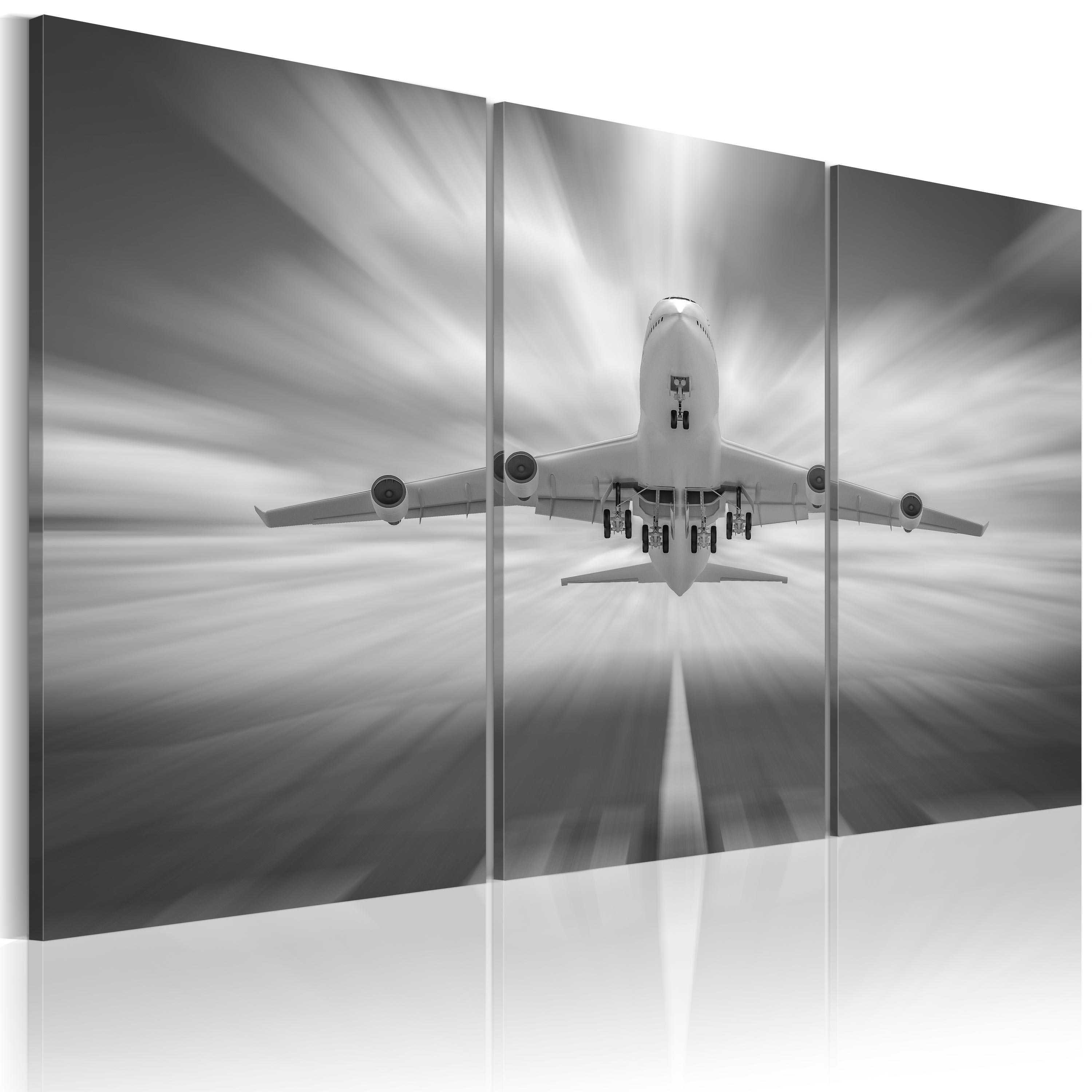 Canvas Print - Towards the clouds - triptych - 60x40
