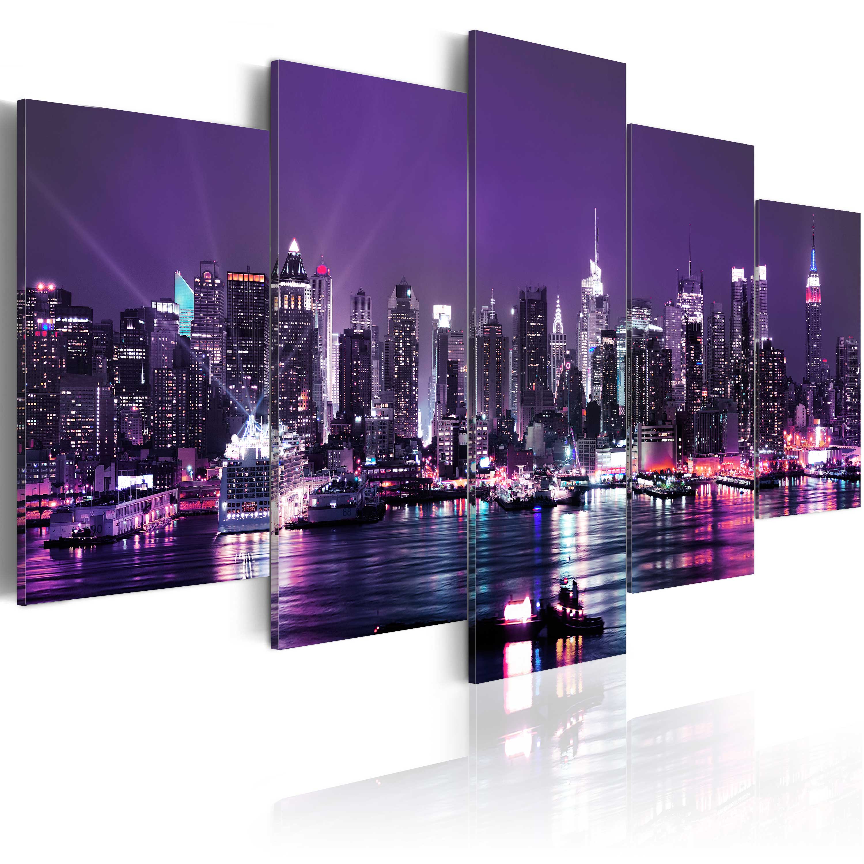 Acrylic Glass Print Image 5 pcs Wall Art Picture Photo New York dA