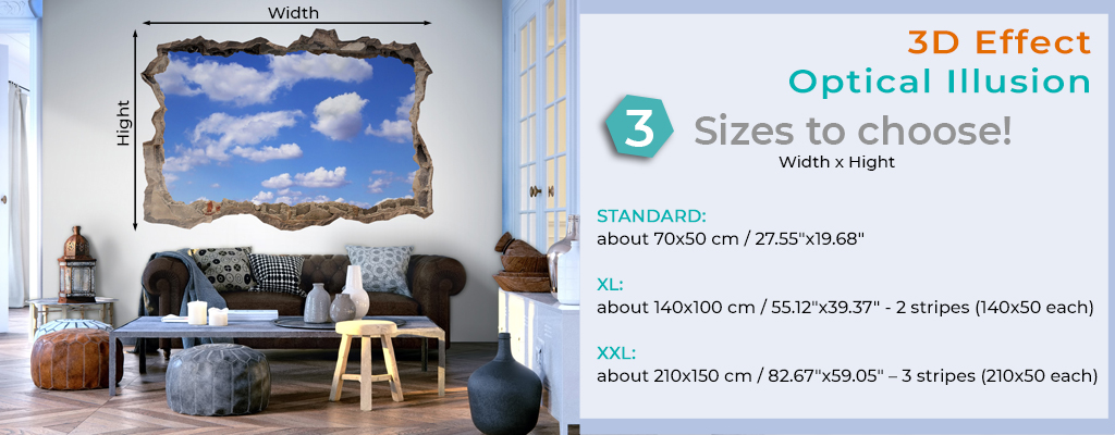 murando - Designer Poster XXL 140 x 100 cm - Laminated on Both Sides -  Poster - Stop - Wall Decoration 