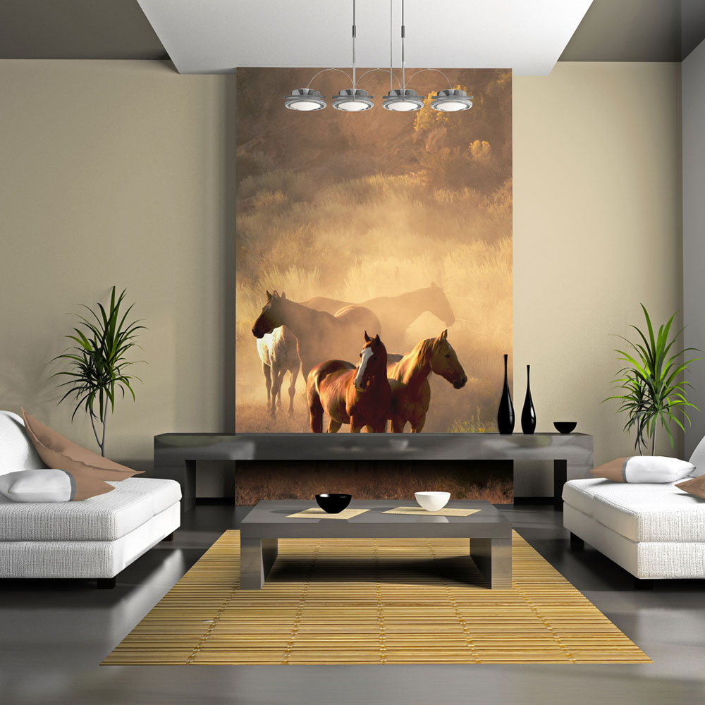 Wallpaper - Wild horses of the steppe - 200x154