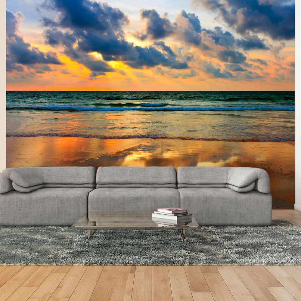 Wallpaper - Colorful sunset over the sea - 200x154