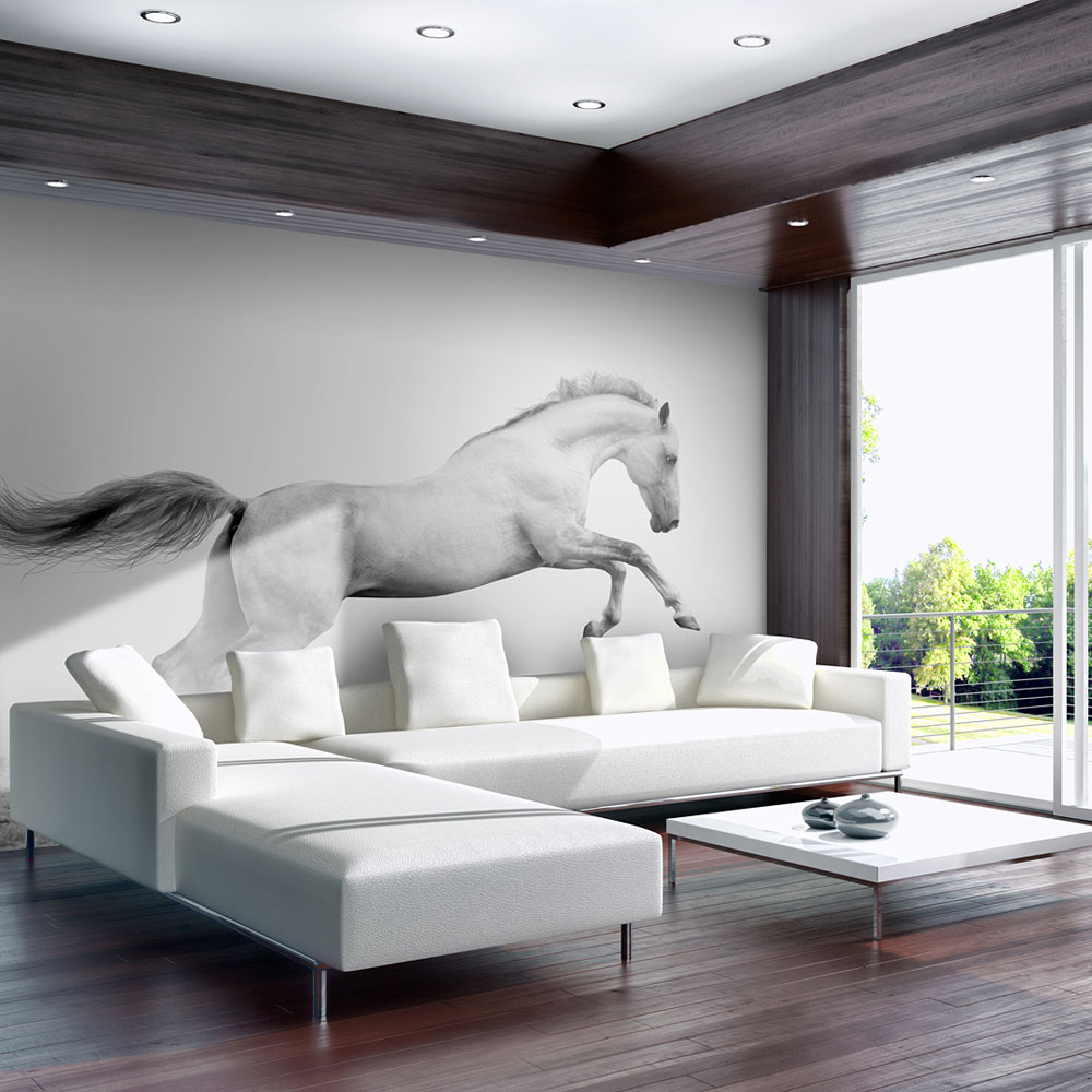 Wallpaper - White gallop - 300x231