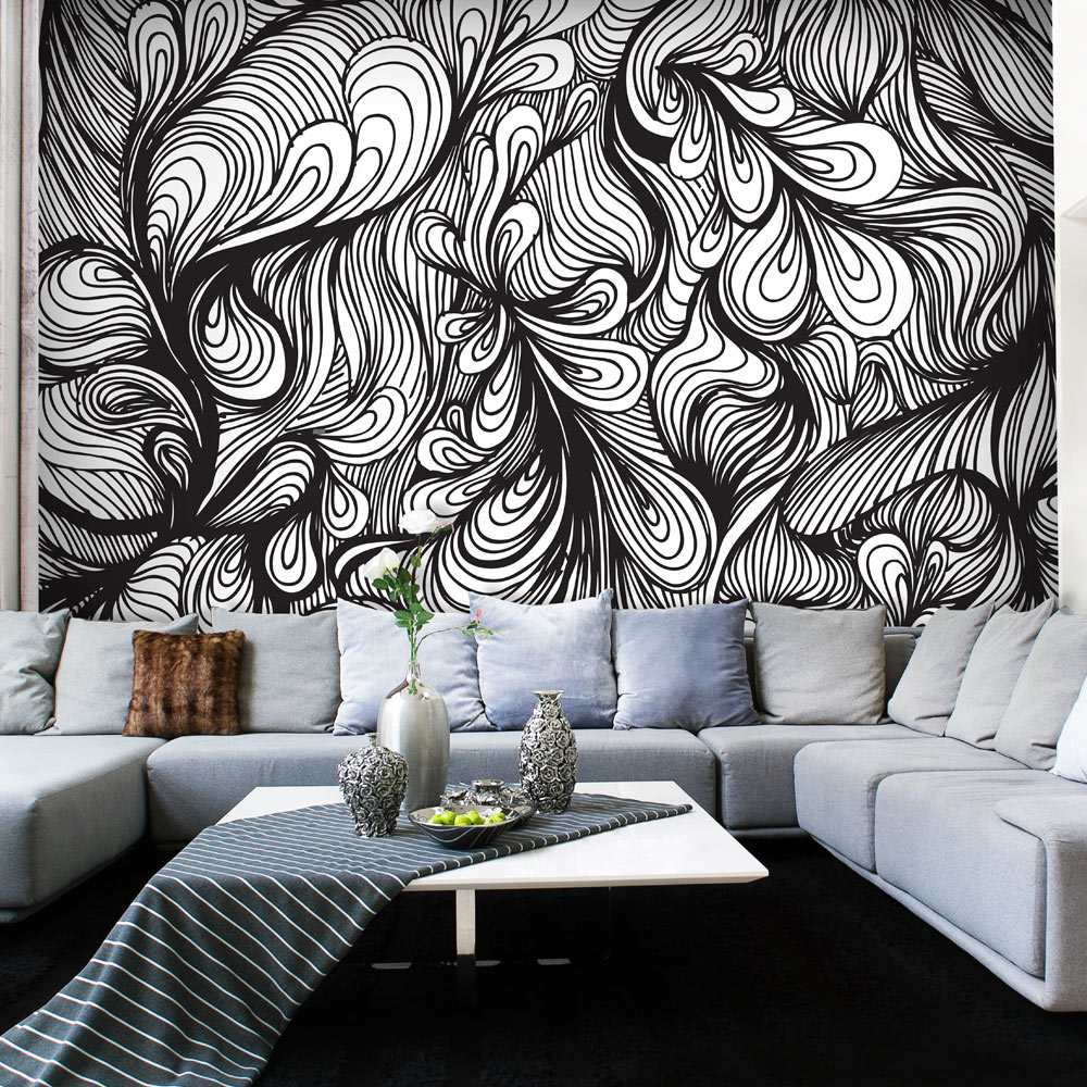 Wallpaper - Black and white retro style - 200x154