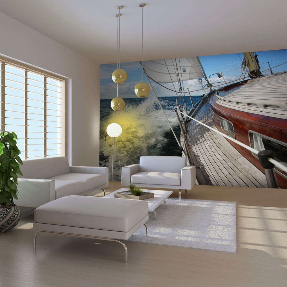 Wallpaper - A boat in the sea - 250x193