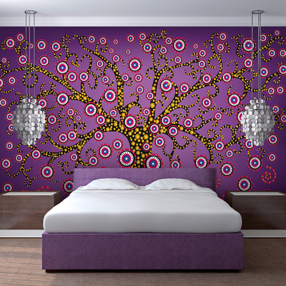 Wallpaper - abstract: tree (violet) - 400x309