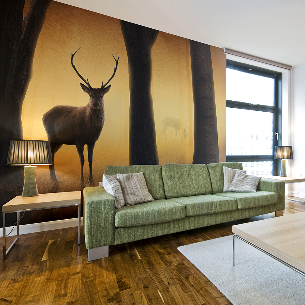 Wallpaper - Deer in his natural habitat - 350x270