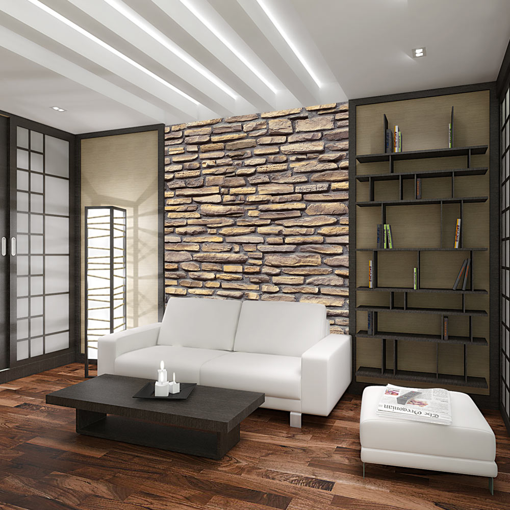Wallpaper - Stone - stylish design - 400x309