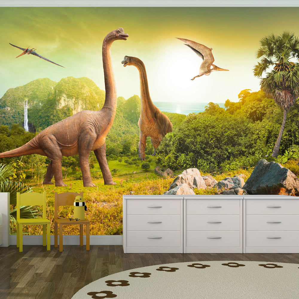 Self-adhesive Wallpaper - Dinosaurs - 343x245